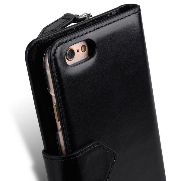Genuine Leather Wallet + Book Case Vetti Huawei P9 Black