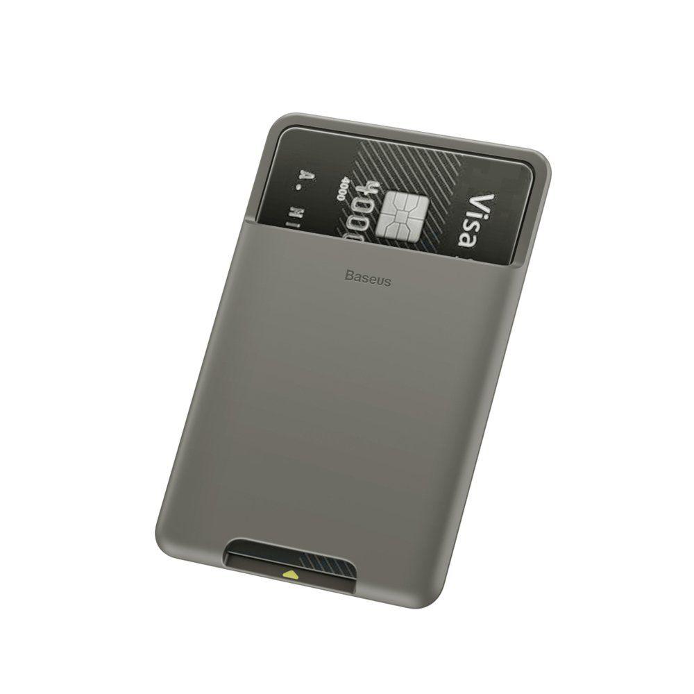 Baseus samolepící pouzdro na kreditní kartu tmavě šedé ACKD-A0G