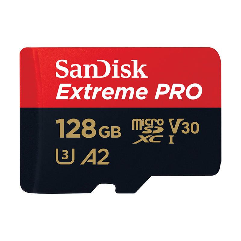 SANDISK EXTREME PRO Memory Card microSDXC 128GB 200/90 MB/s UHS-I U3