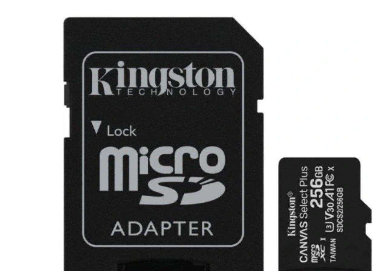 Karta pamięci KINGSTON micro SDXC 256 GB class 10 + adapter