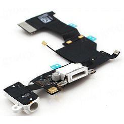 Flex + gniazdo ładowania iPhone 5S białe/zlote