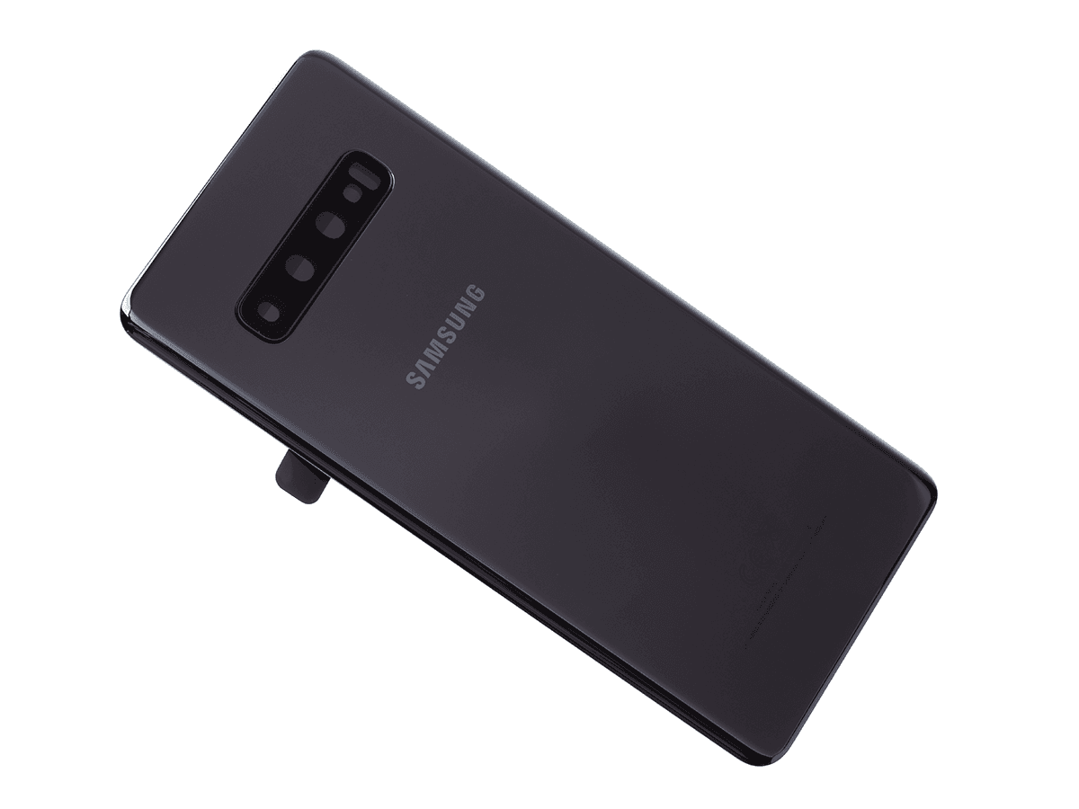 Oryginalna Klapka baterii Samsung SM-G975 Galaxy S10 Plus - ceramic black - (Demontaż) Grade A