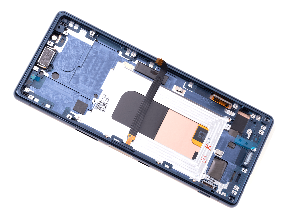 Oryginalna Obudowa przednia z ekranem dotykowym i wyświetlaczem Sony J8210 Xperia 5/ J9210 Xperia 5 Dual SIM - niebieska