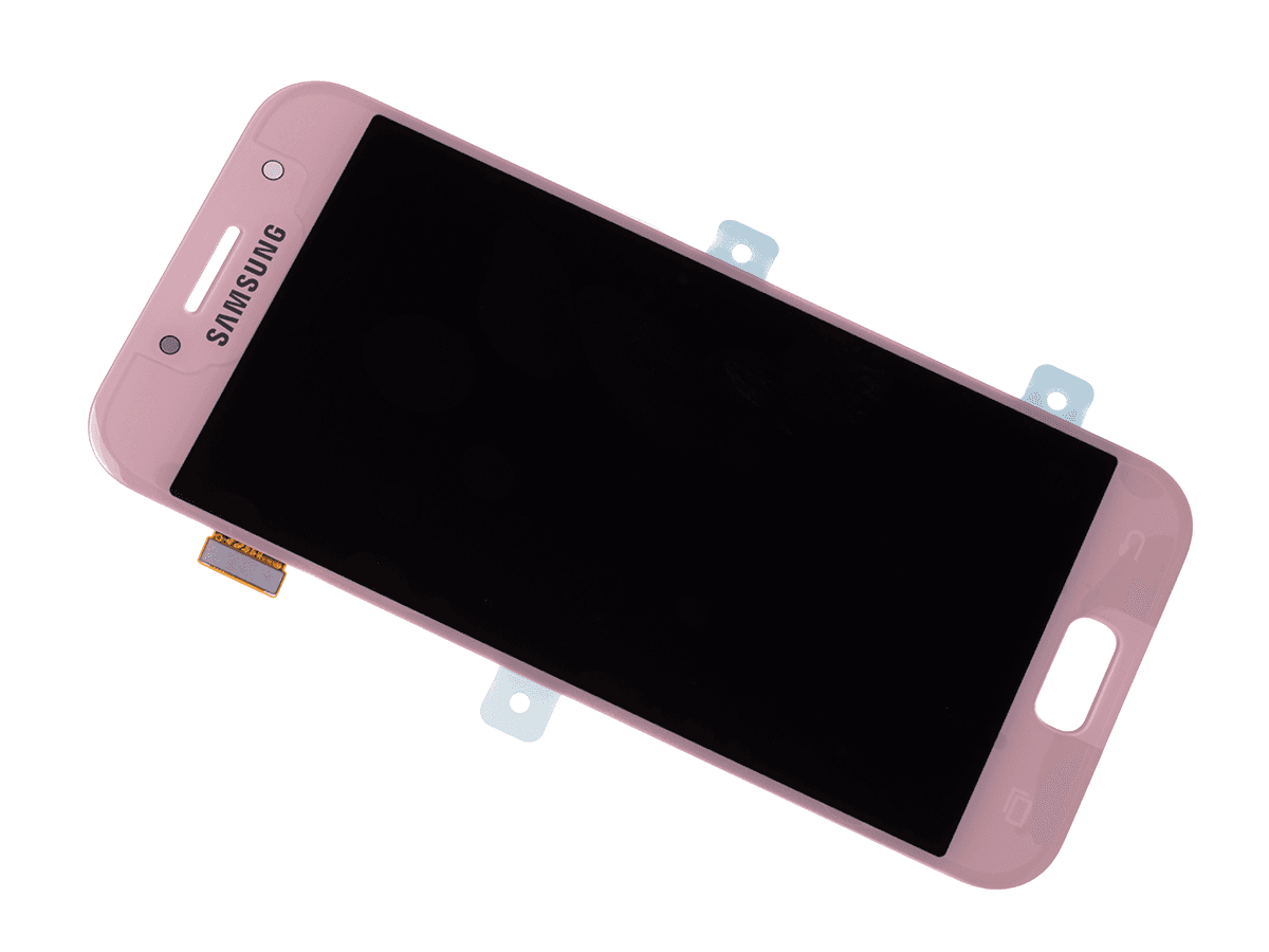 ORYGINALNY Wyświetlacz LCD + ekran dotykowy Samsung SM-A320F Galaxy A3 (2017) - różowy