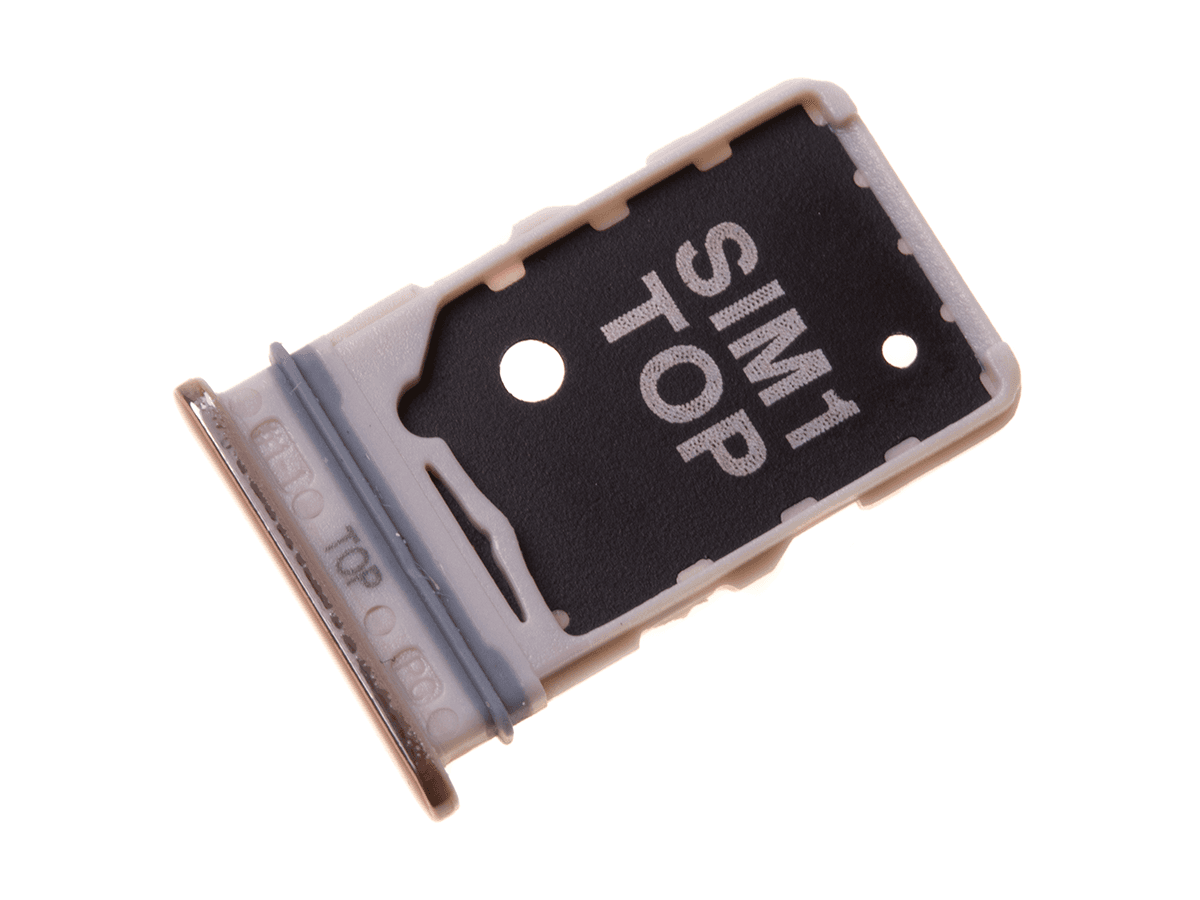 Oryginalna Szufladka karty SIM Samsung SM-A805 Galaxy A80 - złota