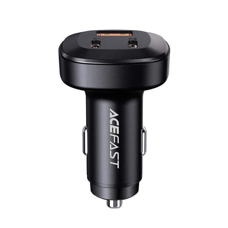 Acefast car charger 66W 2x USB Type C / USB, PPS, Power Delivery, Quick Charge 4.0, AFC, FCP, SCP black