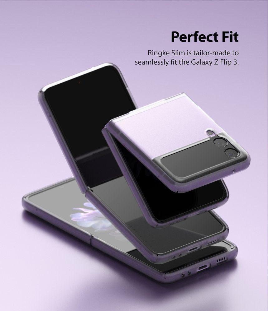 Ringke Slim ultracienkie etui pokrowiec Samsung Galaxy Z Flip 3 półprzezroczysty