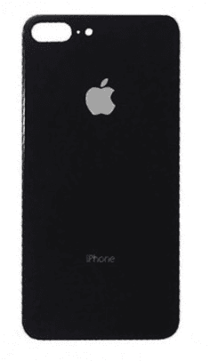 Battery cover iPhone 8 Plus with bigger hole for camera - black
