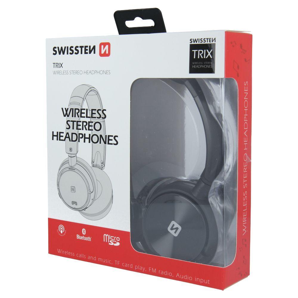 Swissten sluchátka wireless stereo Trix černá
