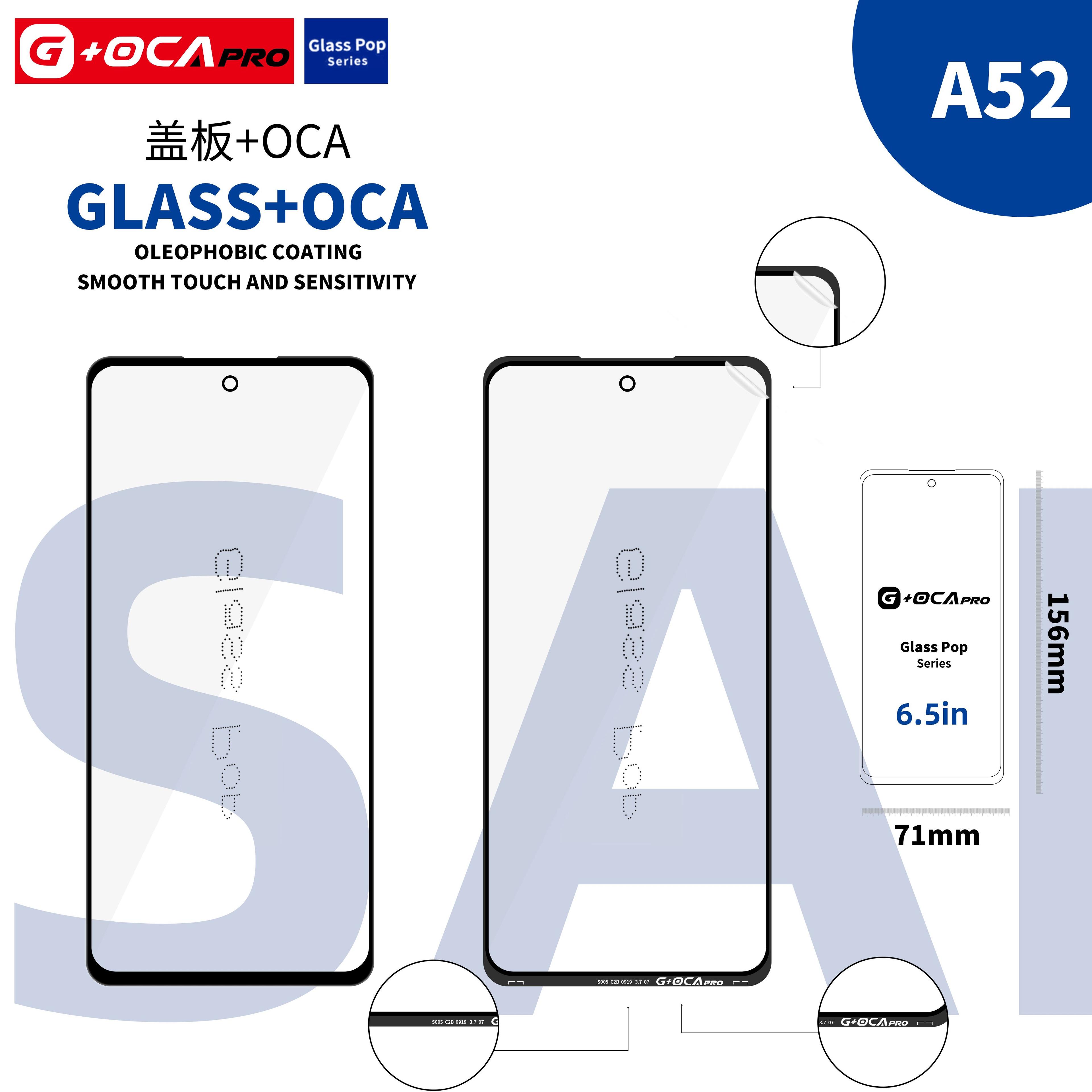 Szybka G + OCA Pro (z powłoką oleofobową) Samsung SM-A525 Galaxy A52 4G