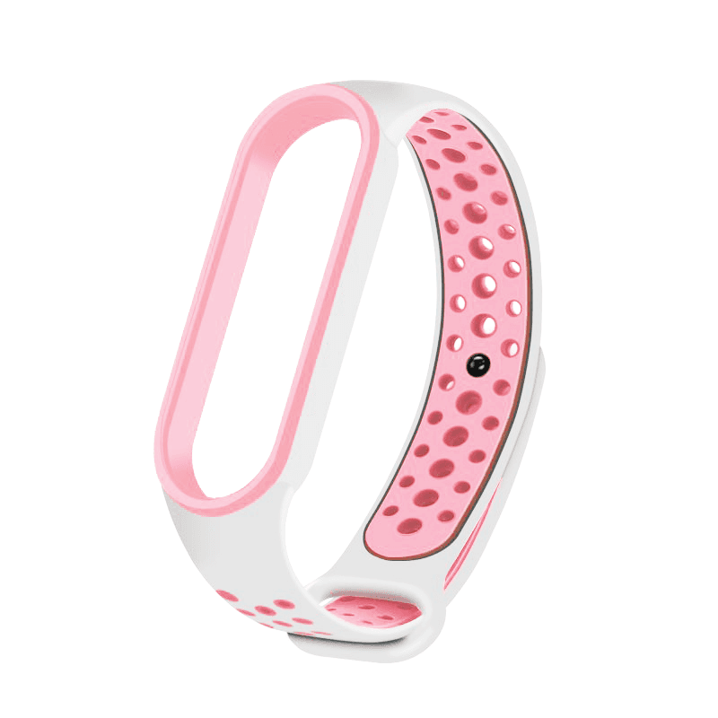 Fitnes náhradní náramek Xiaomi Mi Band 5 Dots růžovo-šedý