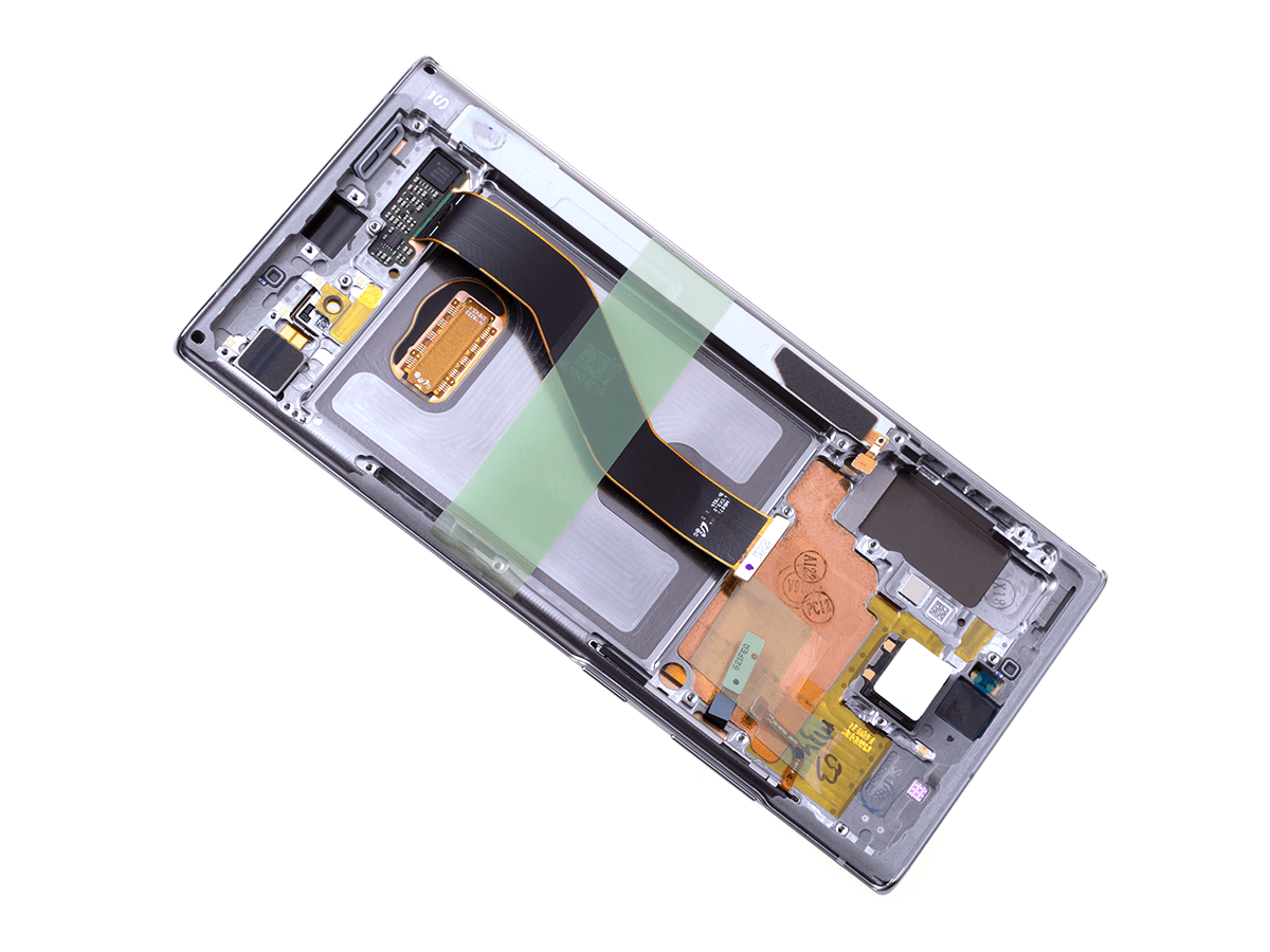 Oryginalny Wyświetlacz LCD + Ekran dotykowy Samsung SM-N975 Galaxy Note 10 Plus - srebrny