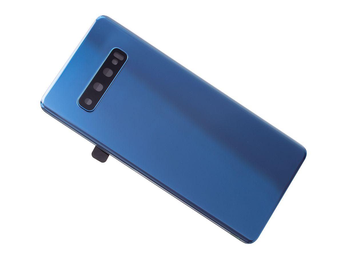 Kryt baterie Samsung S10 modrý + sklíčko kamery