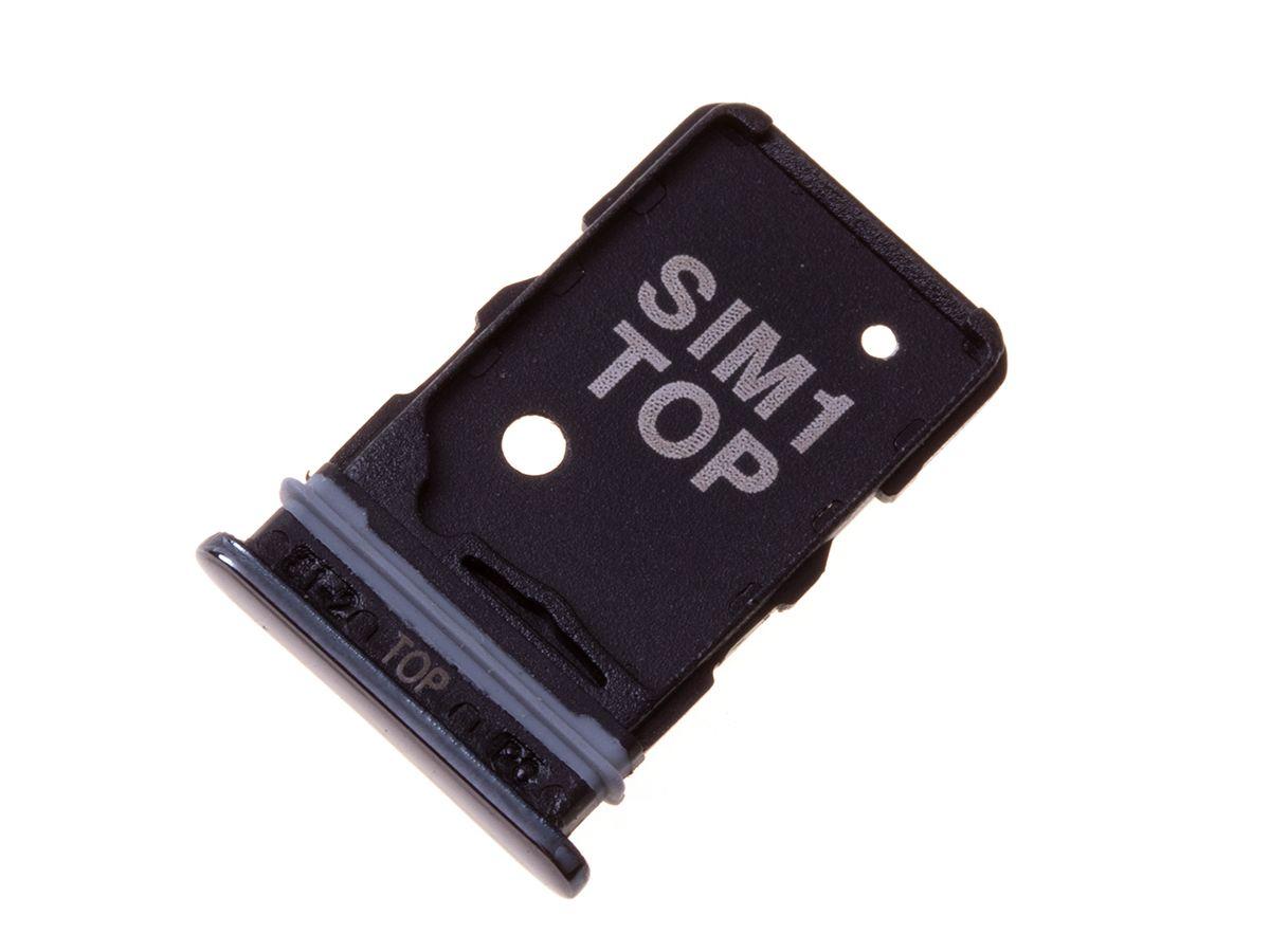 Oryginalna Szufladka karty SIM Samsung SM-A805 Galaxy A80 - czarna