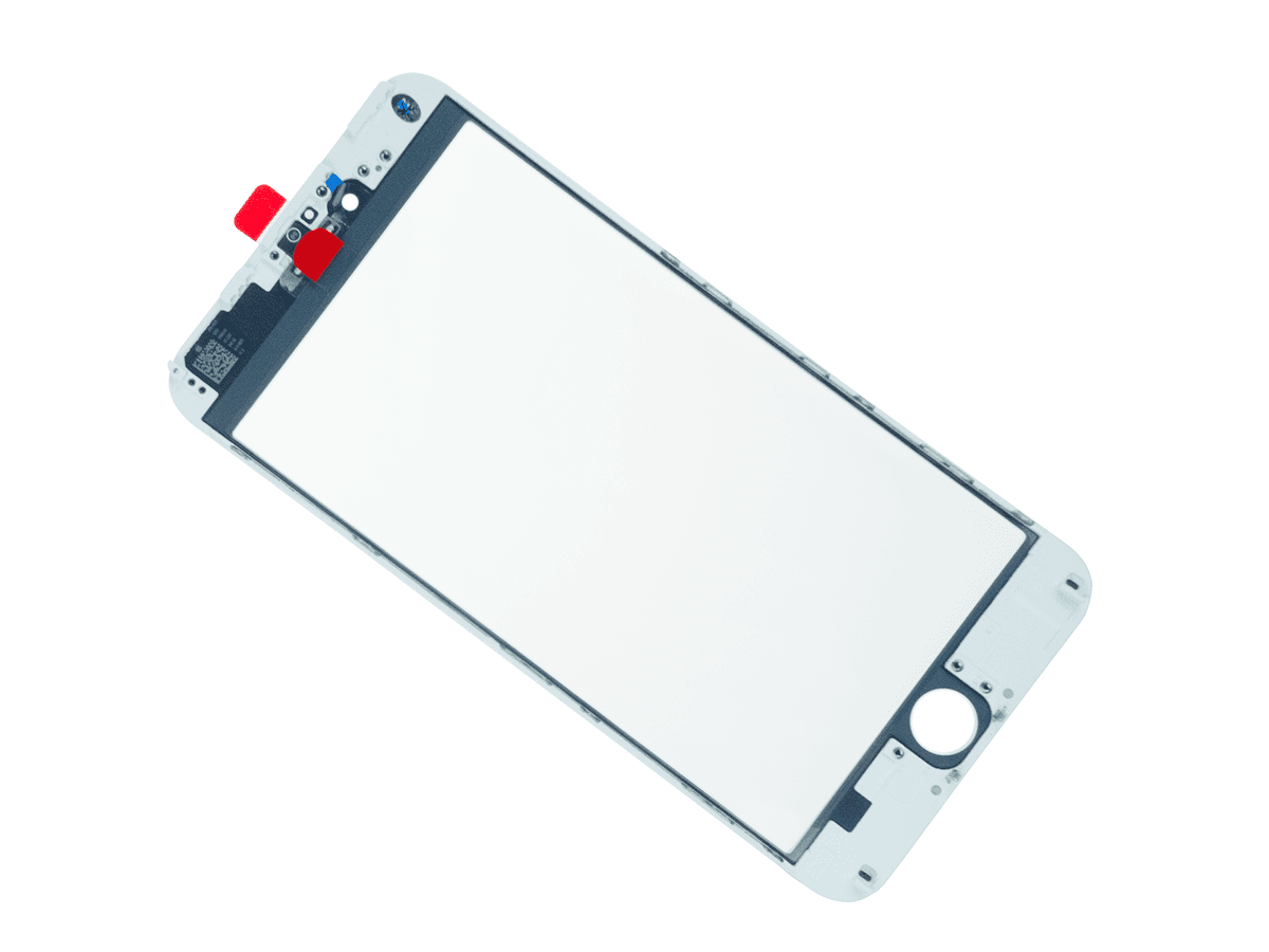 LCD Sklíčko + rámeček + OCA lepidlo iPhone 6 Plus bílé - sklíčko displeje