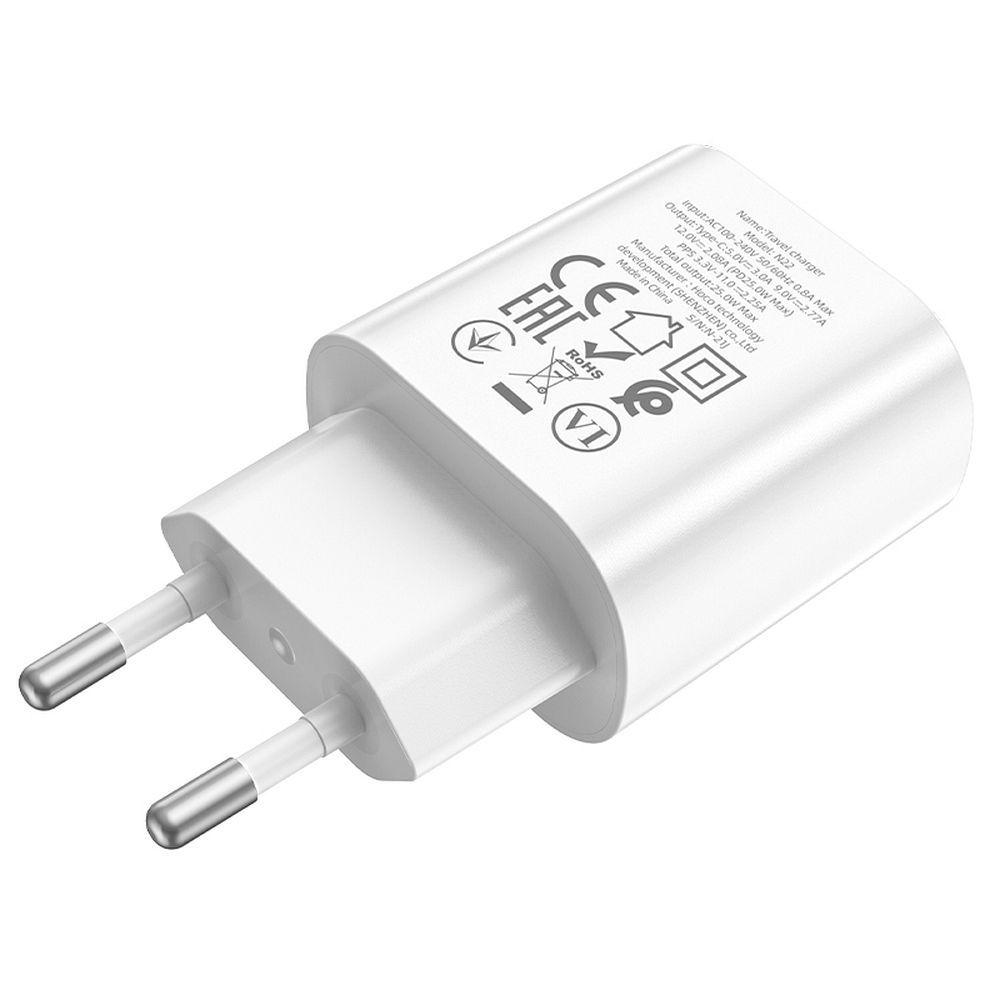 HOCO charger Type C Power Delivery PD 25W Jetta N22 white