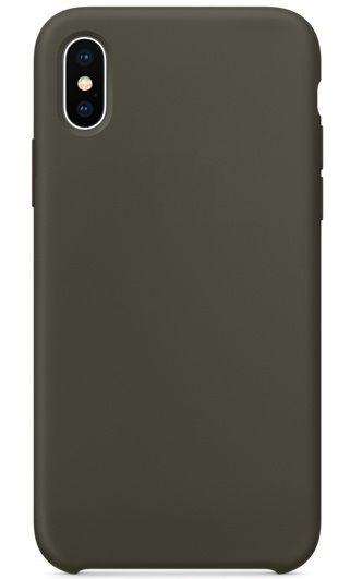 Silicone case Iphone X dark olive