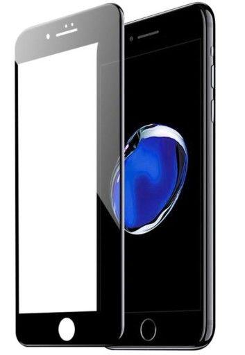 Ochranné sklo 5D iPhone 8 plus černé - celoplošné lepidlo