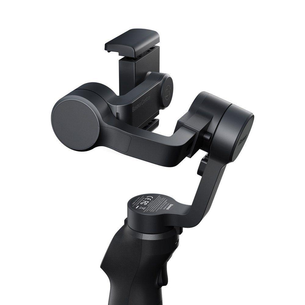 Baseus 3-Axis Smartphone Handheld Gimbal Stabilizer for photos and video recording iOS Android compatible Live Vlog YouTube TikTok gray (SUYT-0G)