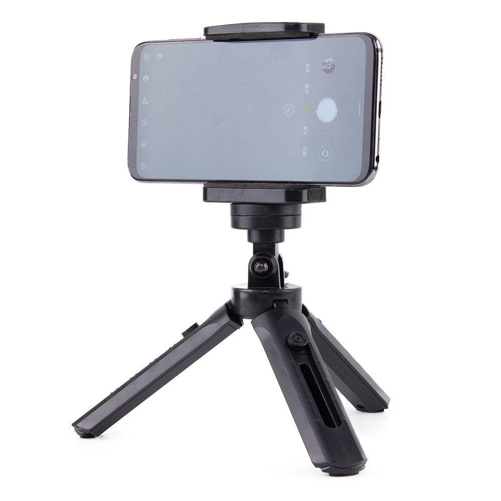 Mini statyw uchwyt do zdjęć selfie na telefon aparat kamerę GoPro 16 - 21 cm czarny