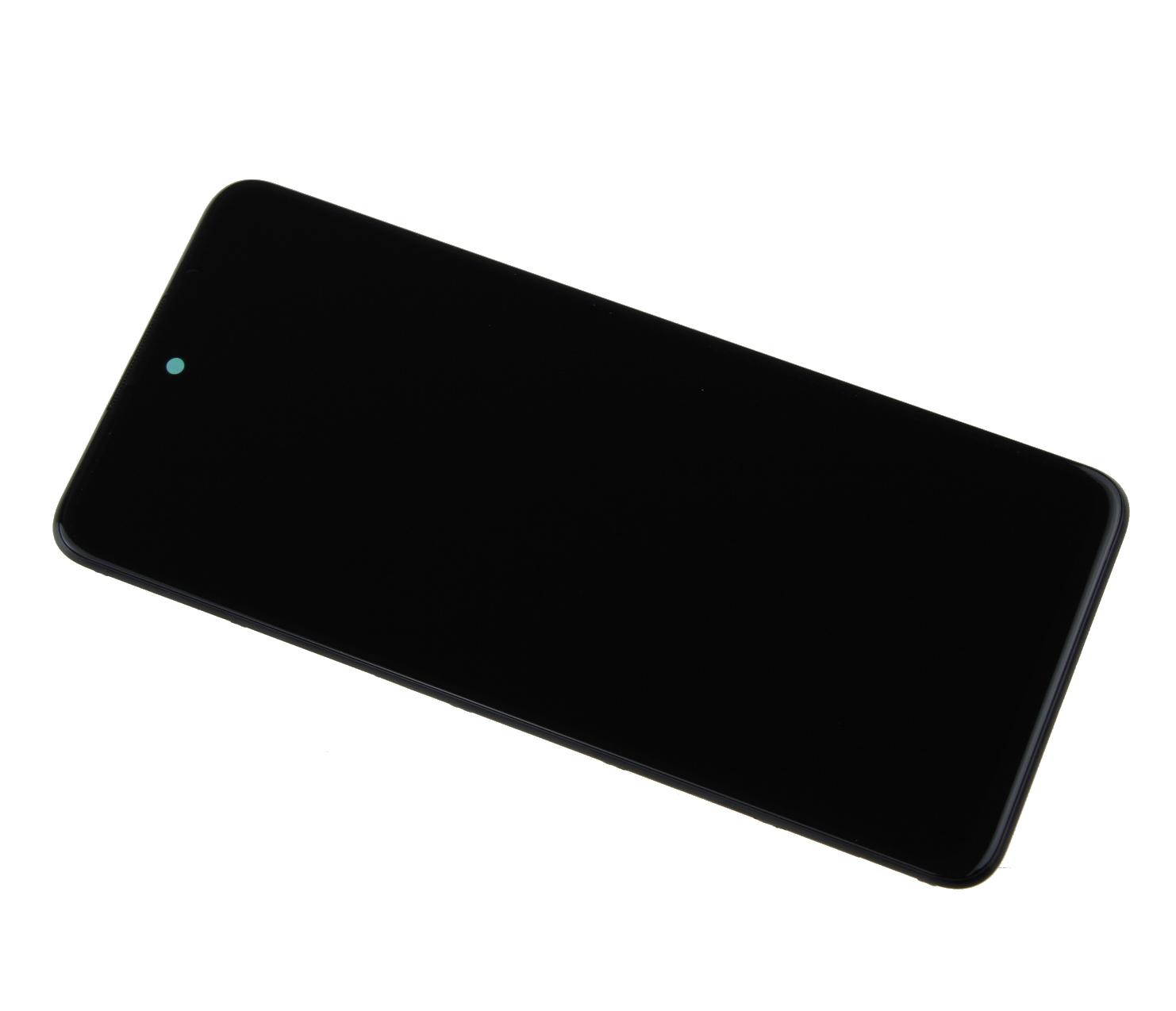 Originál LCD + Dotyková vrstva s baterii Huawei P Smart 2021 - Honor 10x Lite černá repasovaný díl - vyměněné sklíčko