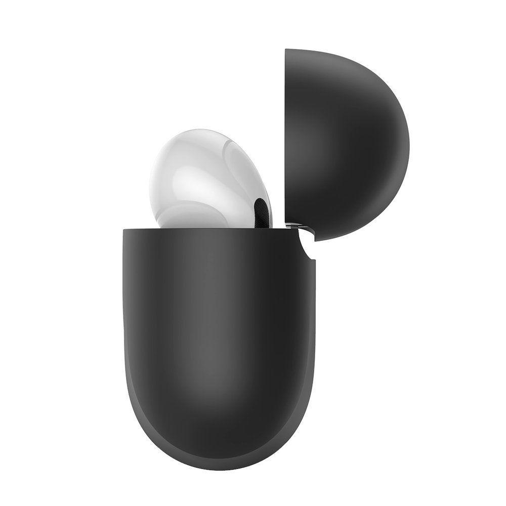 Baseus Shell silikonowe etui case na słuchawki Apple AirPods Pro czarny (WIAPPOD-BK01)