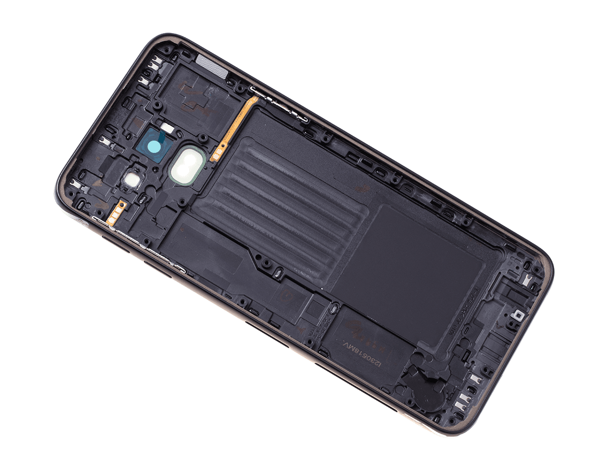 Battery cover Samsung SM-J600 Galaxy J6 2018 - black (plastic)