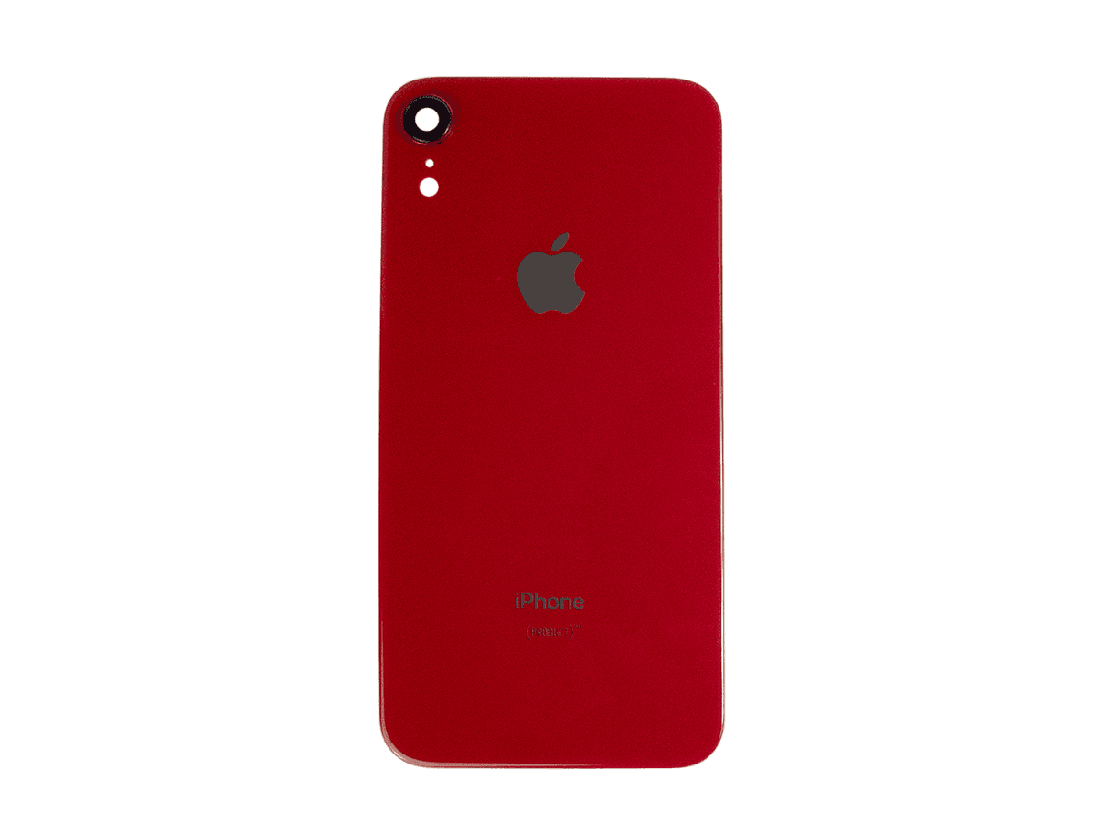 Battery cover iPhone XR + camera glass red