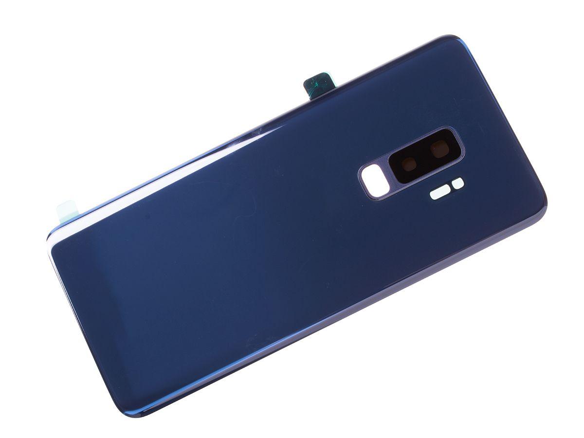 Klapka baterii + szkiełko kamery Samsung G965 Galaxy S9 Plus niebieska