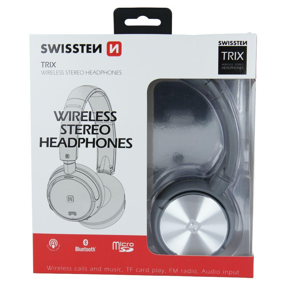 Swissten sluchátka wireless stereo Trix stříbrno-šedá