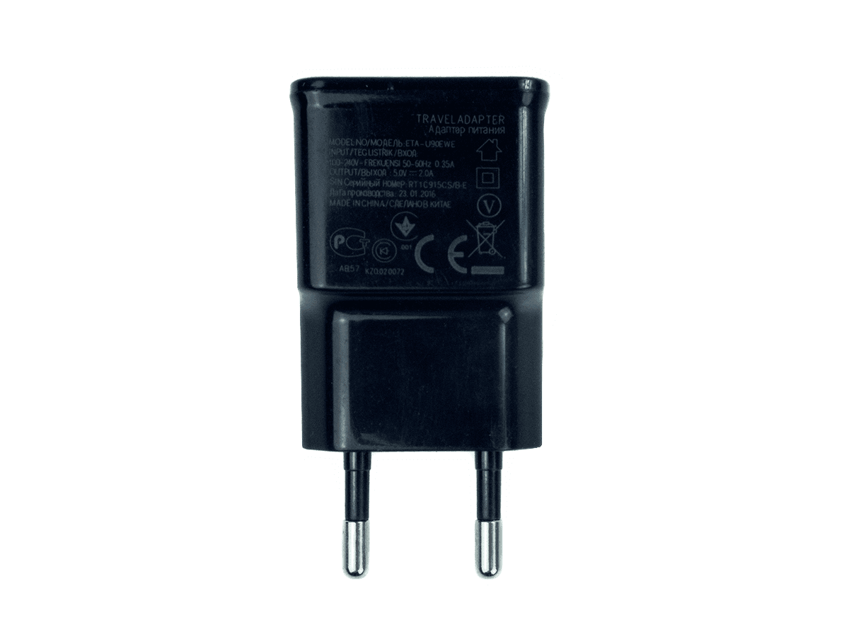 Adapter travel charger 2xUSB black