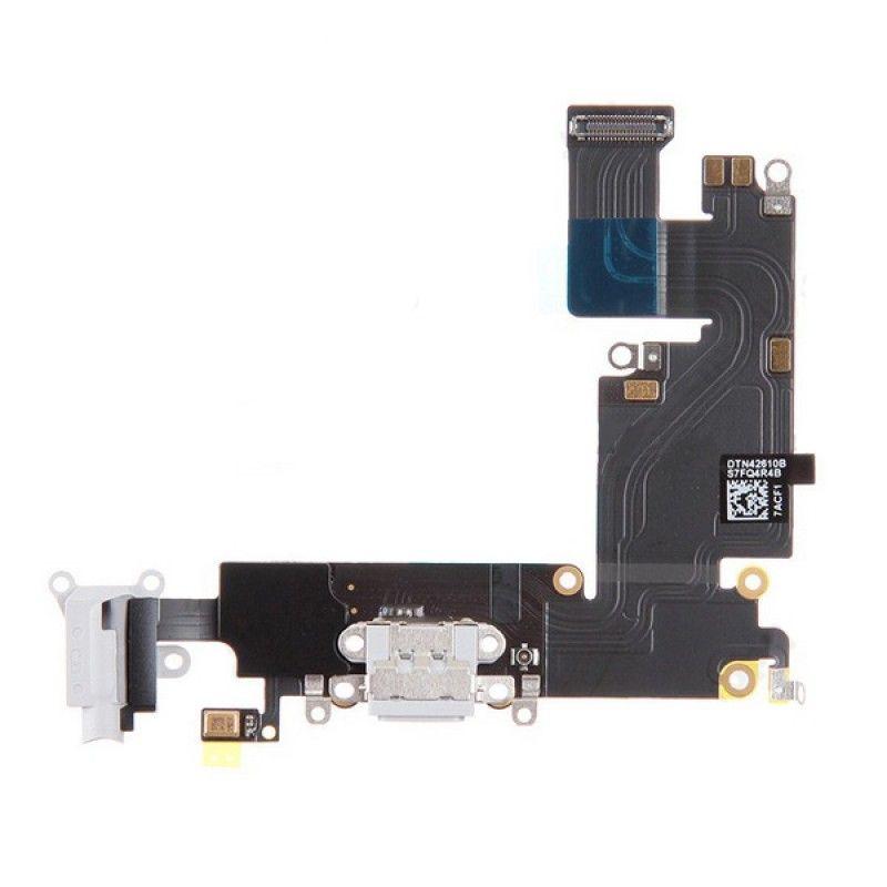 System Connector + Flex Cable for iPhone 6 Plus white