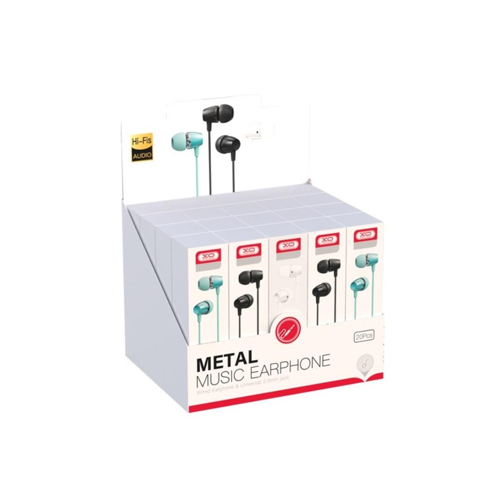 XO Wired earphones EP50 jack 3,5mm set 20pcs