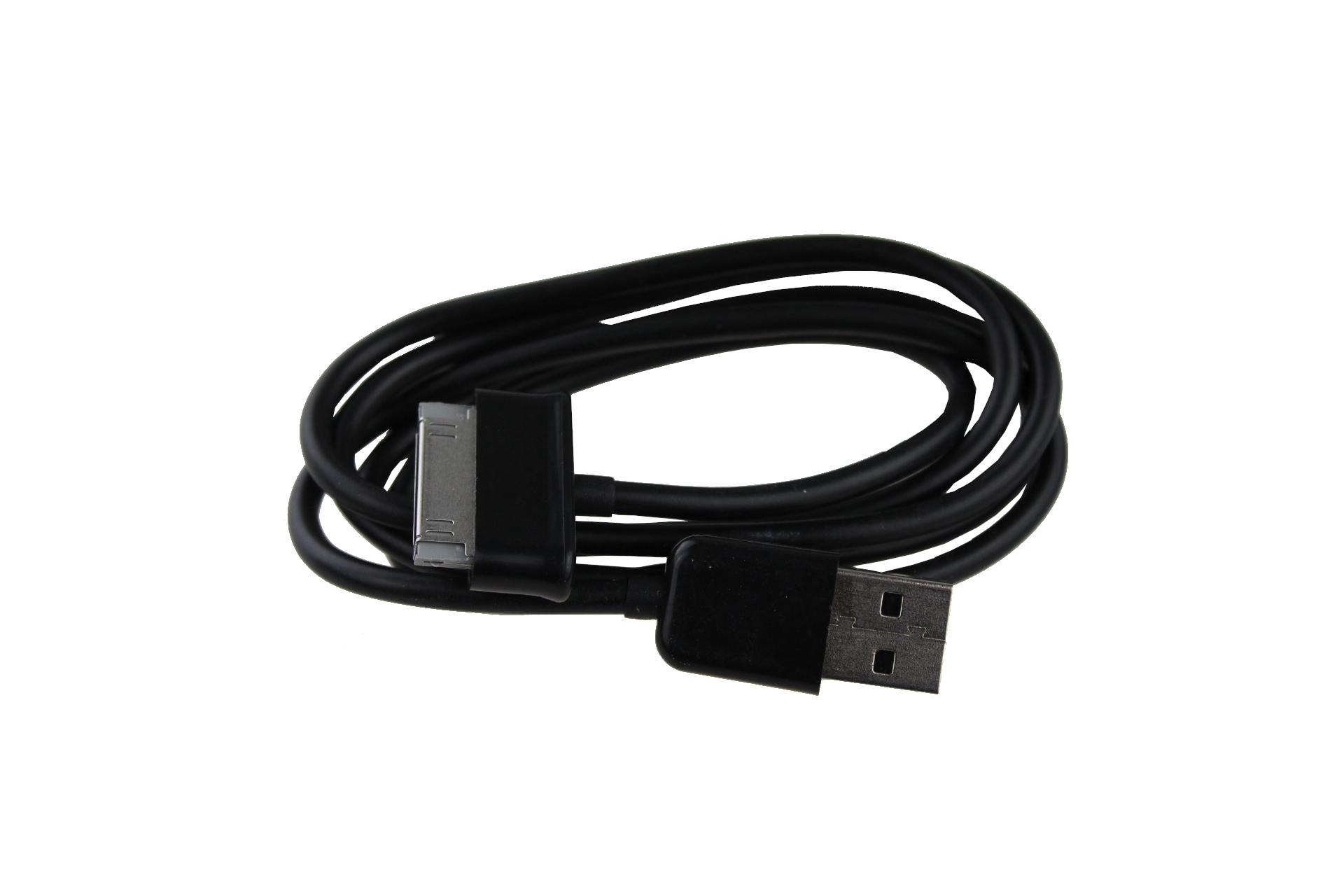 Kabel USB do tabletu N8000/ P1000/ P3100/ P3110/ P5100/ P5110/ P5200/ P6200/ P6800/ P7300/ P7500/ P7510 czarny