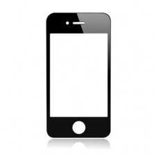 Window (display glass) iPhone 4G black