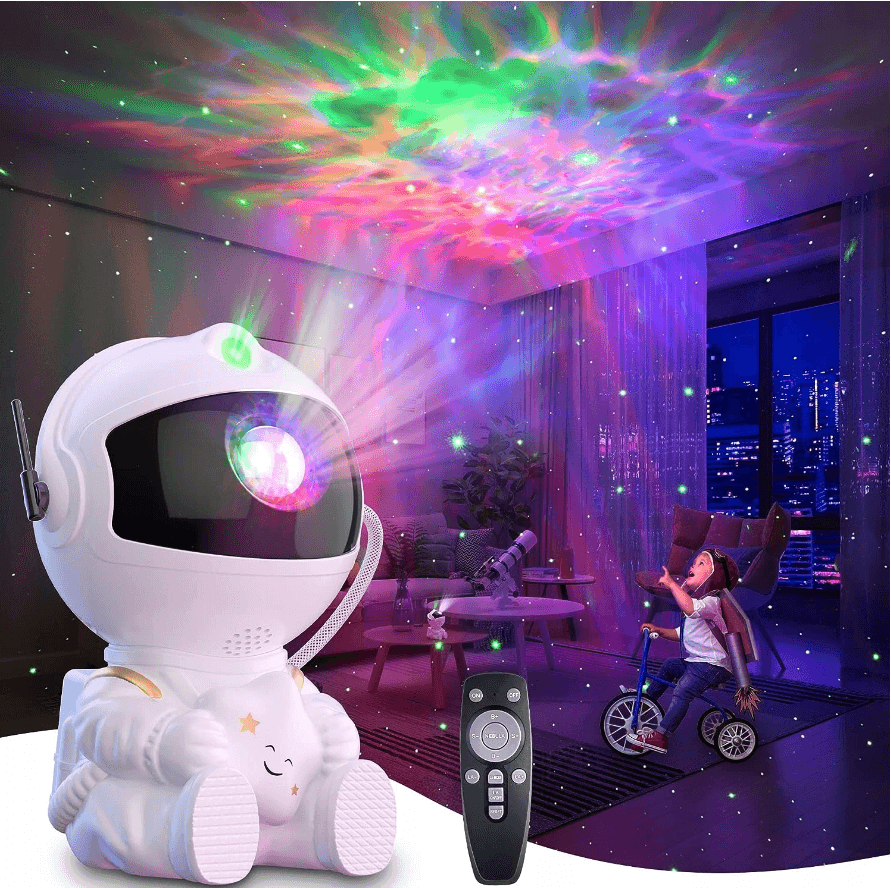 XO LED projektor CF4 Astronaut projektor hvězd a galaxií - velkolepý gadget na dálkové ovládání