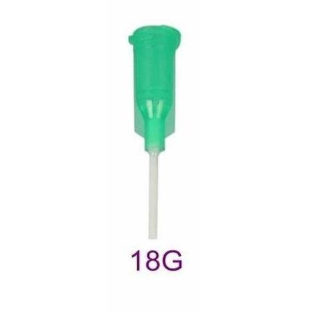 PP 18G dosing needle for glue - paste - flux - with a flexible tip