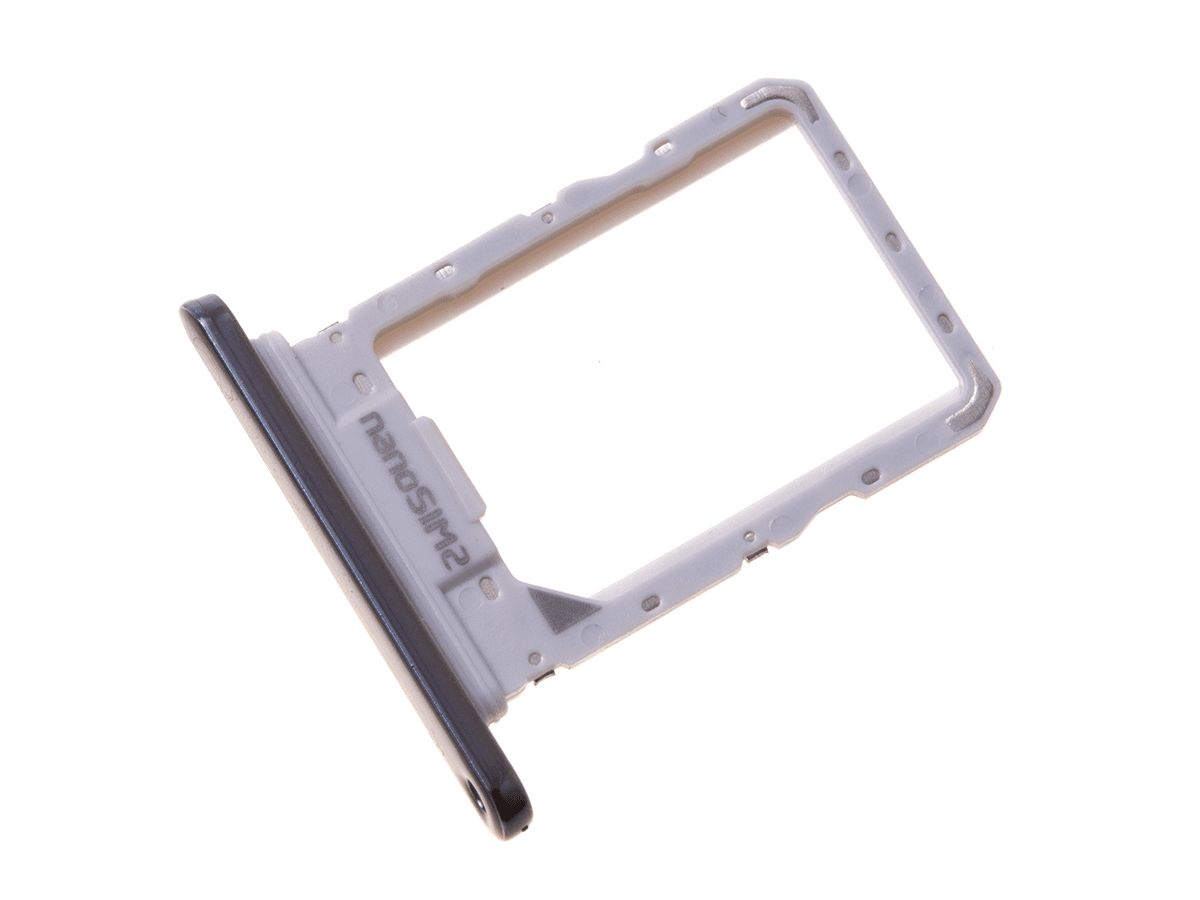 Oryginal Nano SIM tray card LG LM-X420 K40/ X4 (2019)/ K12 Plus - platinum
