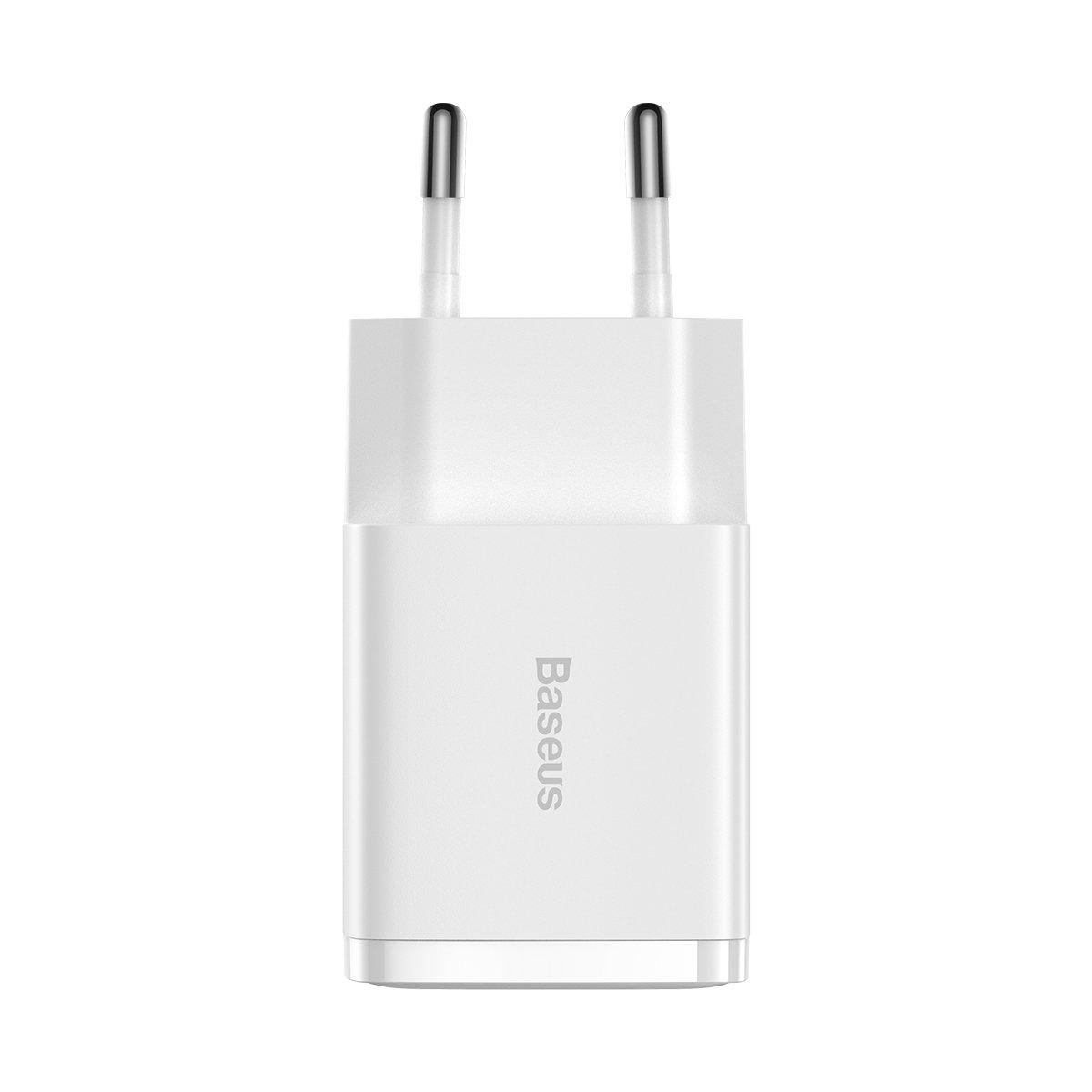 Baseus Compact síťová nabíječka 2x USB 10.5W bílá CCXJ010202