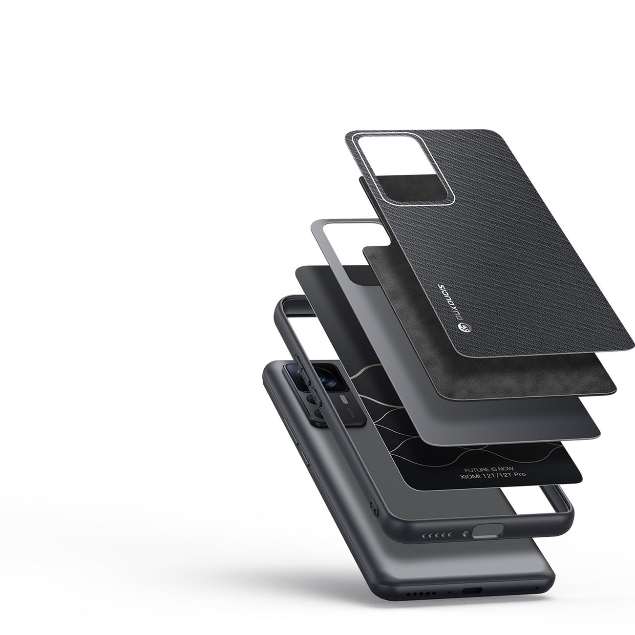 Dux Ducis Fino case Xiaomi 12T Pro / Xiaomi 12T cover with silicone frame black
