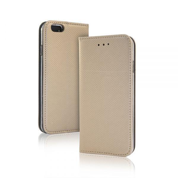 Book Case Smart Magnet Huawei Y6 2018 gold