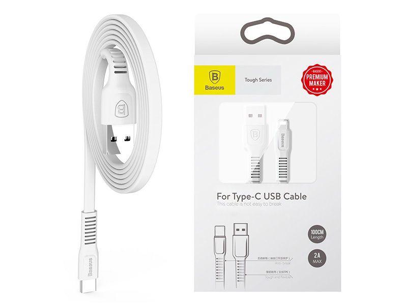 Baseus kabel Tough Series typ C 2A 100cm biały CATZY - B02