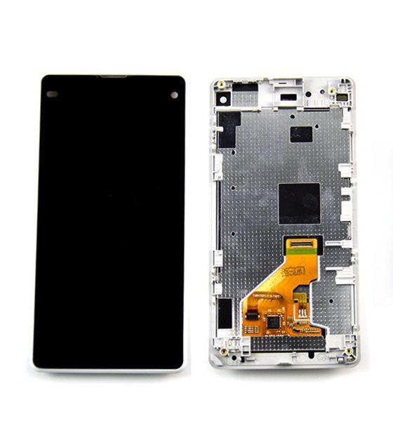 LCD + touch screen Sony Z1 Compact + frame white
