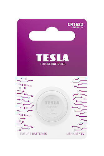 Mercury Free Lithium Cell Battery TESLA CR1632 1pcs