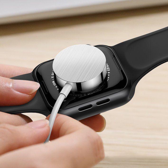 Joyroom 2v1 Qi bezdrátová nabíječka pro Apple Watch / USB kabel - Lightning 1,5 m bílá S-IW002S