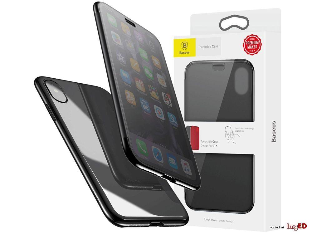 Baseus Etui Touchable iPhone XS Max black ( WIAPIPH65-TS01 )
