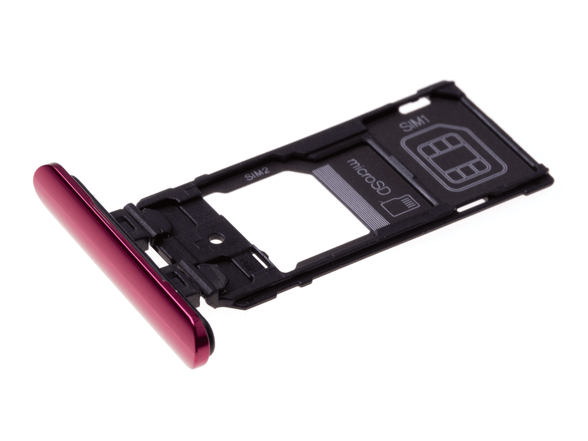 Originál slot SIM a SD karty Xperia 5 Dual SIM J9210 červený