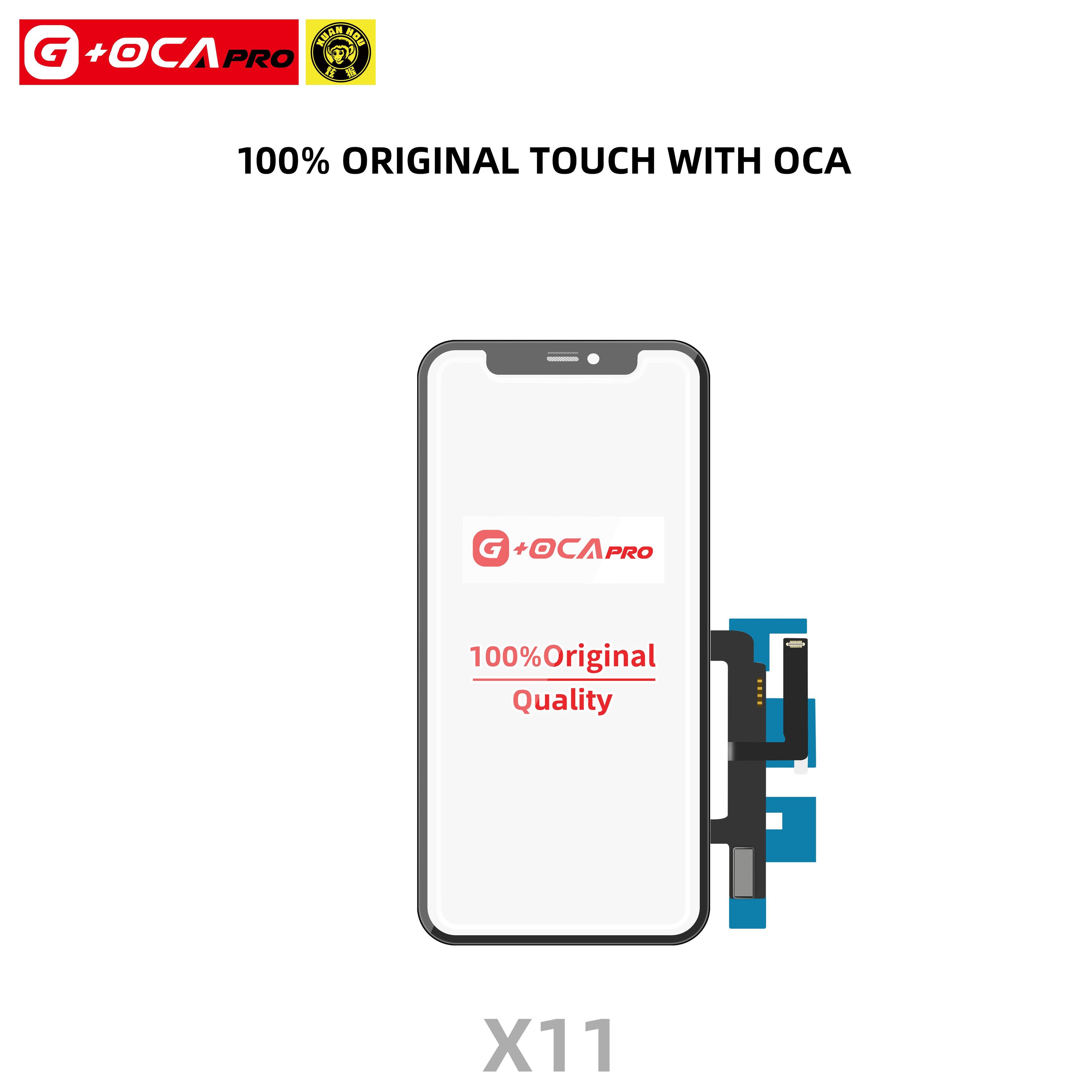 Ekran dotykowy G + OCA Pro + Ramka z oryginalnym kontrolerem dotyku (z powłoką oleofobową) iPhone 11