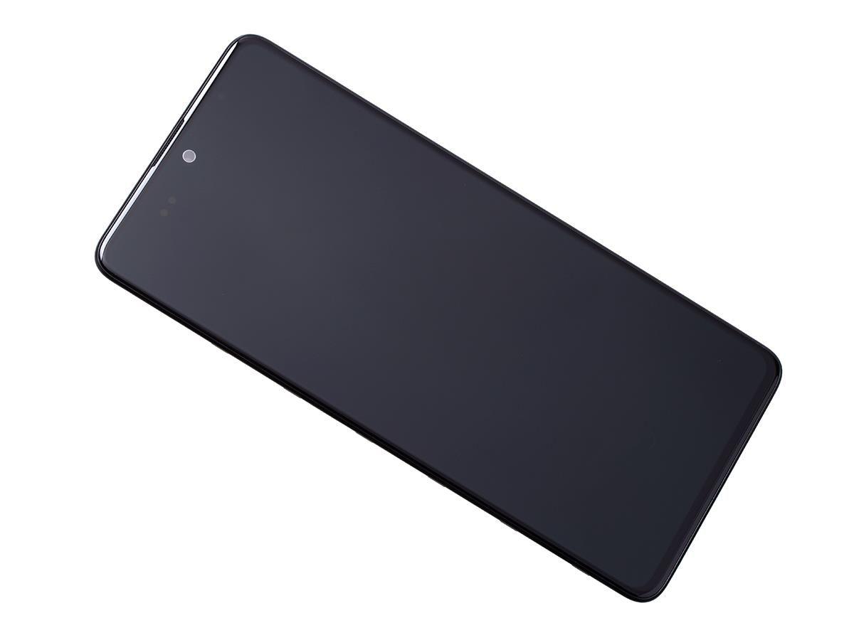 Wyświetlacz LCD + Ekran dotykowy Samsung SM-A515 Galaxy A51 (OLED) Small Glass z ramką czarny