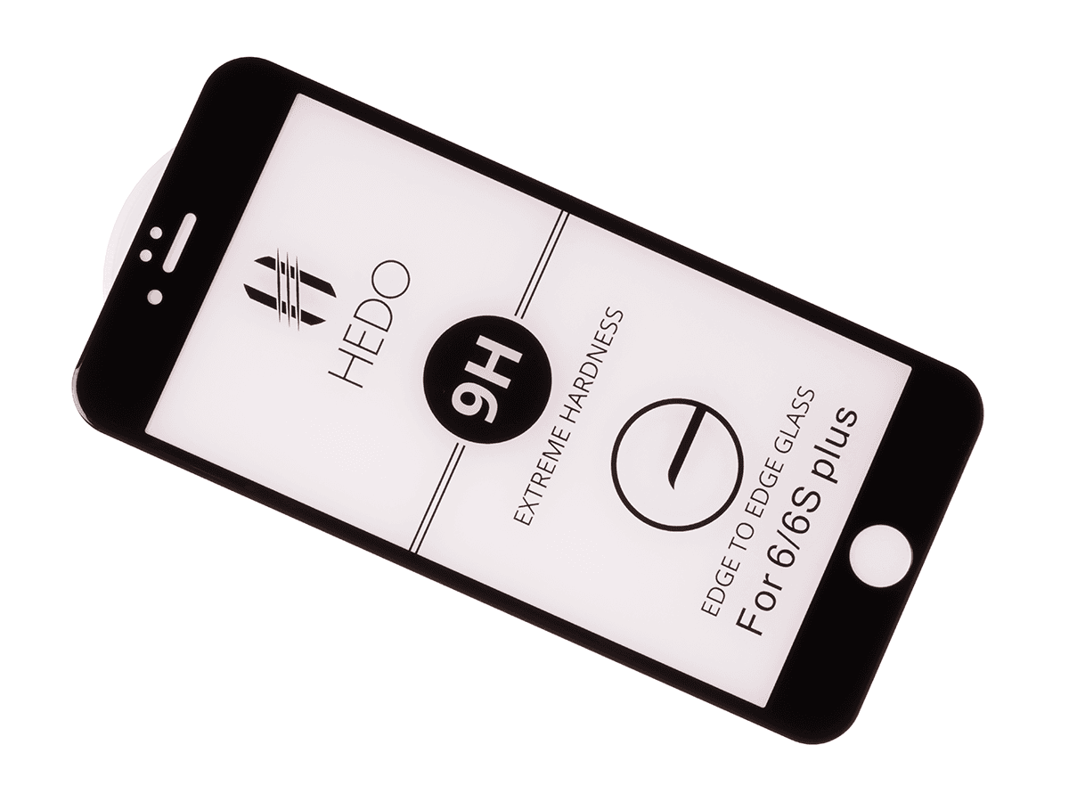 Oryginalne Szkło hartowane PREMIUM Screen Protector HEDO 5D iphone 6 plus - czarna